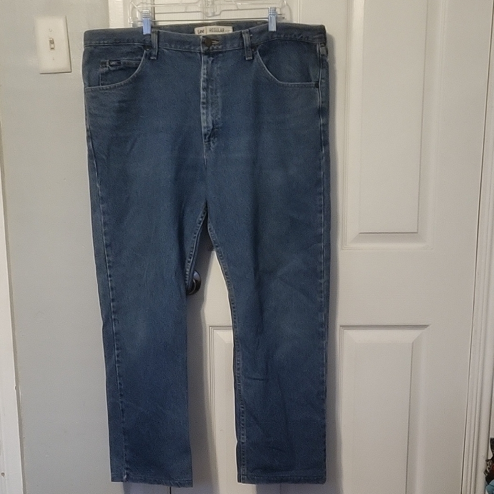 Lee Men's Light Blue Regular Fit Jeans 42x30